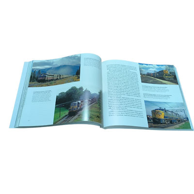 Personalized Hardcover Art Book Printing CMYK Offset Print My Life With Trains Cover Photo Printing Services