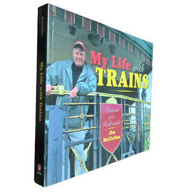 Personalized Hardcover Art Book Printing CMYK Offset Print My Life With Trains Cover Photo Printing Services