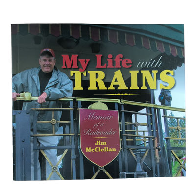 Personalized Hardcover Art Book Printing CMYK Offset Print My Life With Trains Cover Photo Printing Services