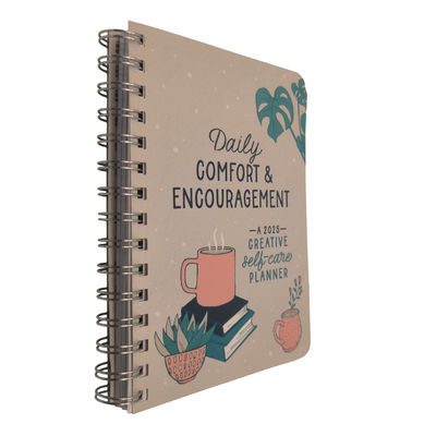 2025 Daily Planner | Elegant Matte Laminated Custom Journal With UV Coating Y-O Binding And Full Color Pages