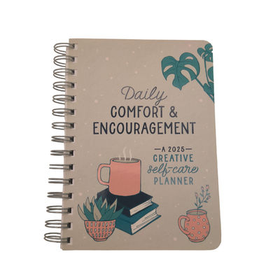 2025 Daily Planner | Elegant Matte Laminated Custom Journal With UV Coating Y-O Binding And Full Color Pages
